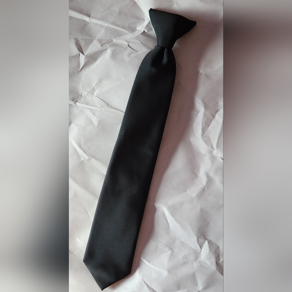 Chaps Boys 14" Black Clip-on Tie